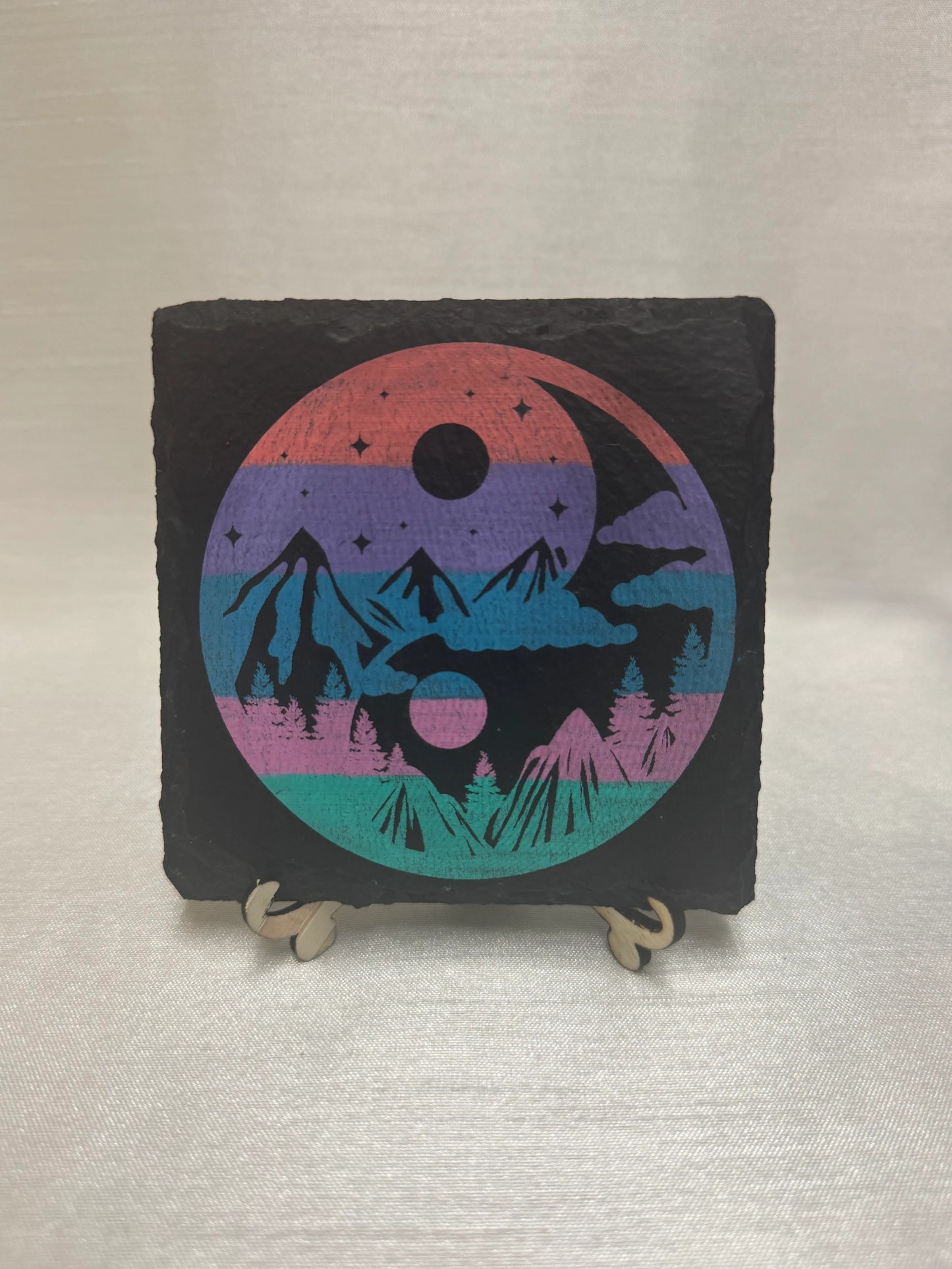 Painted Slate Coaster
