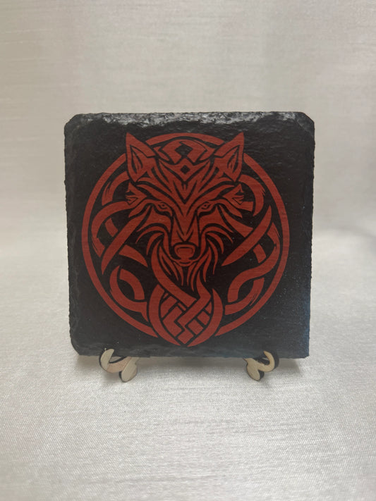 Painted Slate Coaster
